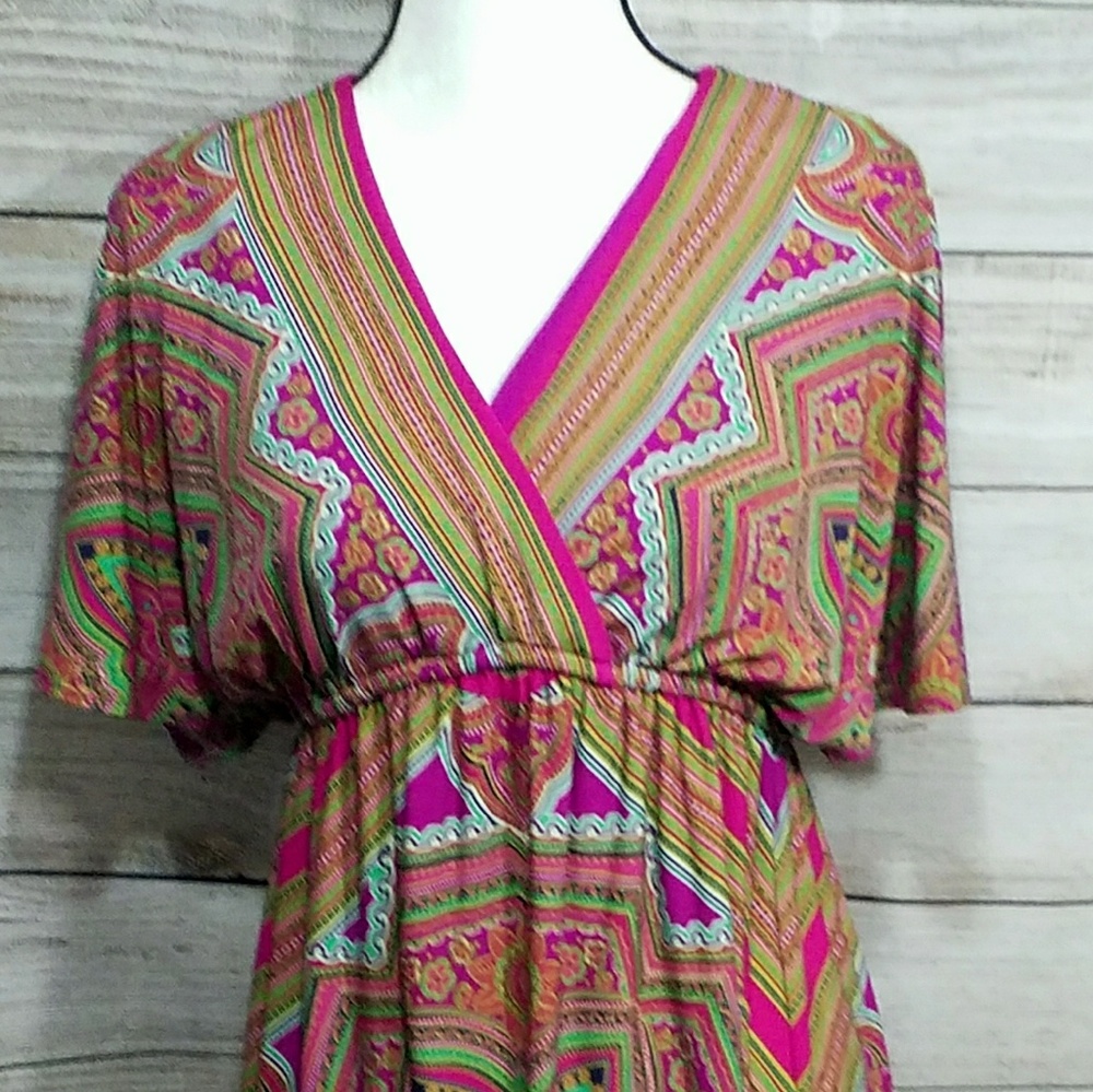 Bright and happy midi dress